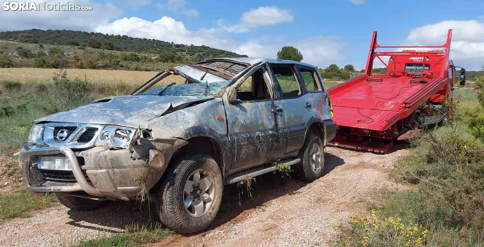 Foto 2 - Herido al volcar un todoterreno en Pozalmuro
