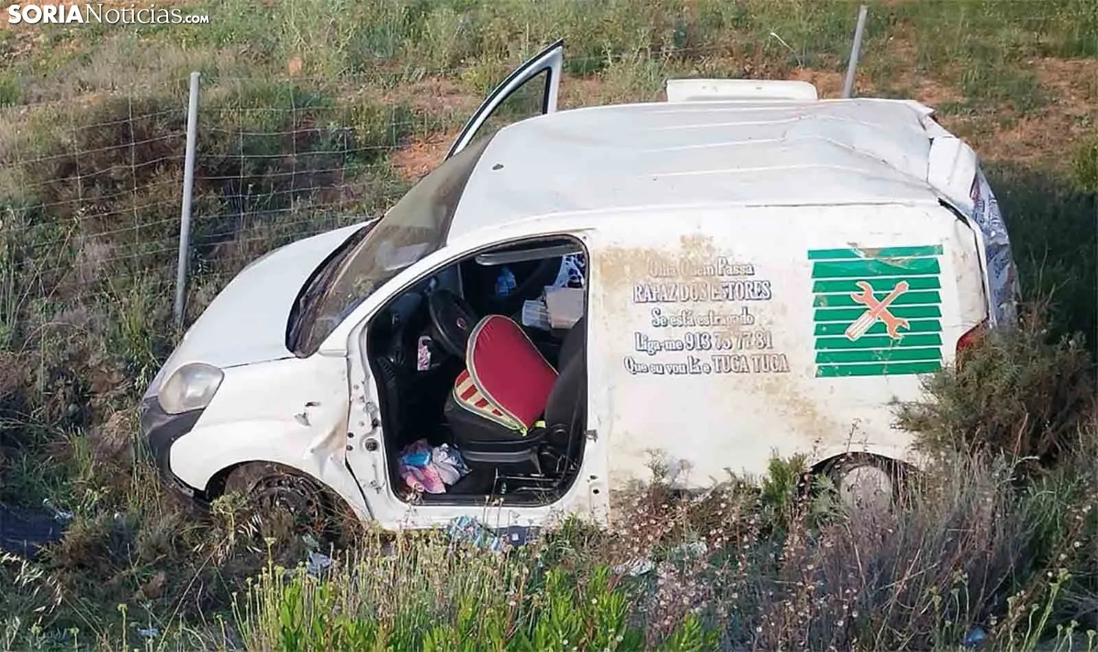 Una imagen del vehículo siniestrado. /SN