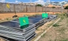 Paneles solares recuperados en la operación 'Solarpa'. /GC