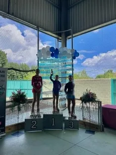 Una imagen de las jóvenes patinadoras sorianas en 