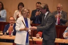 Una imagen del acto este jueves en La Audiencia. 