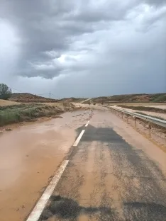 Foto 3 - Fuerte tromba de agua en Fuentelmonge