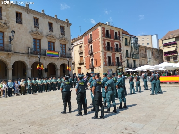 La Guardia Civil y Soria arropan a Sergio Peñarroya, nuevo responsable de la Comandancia