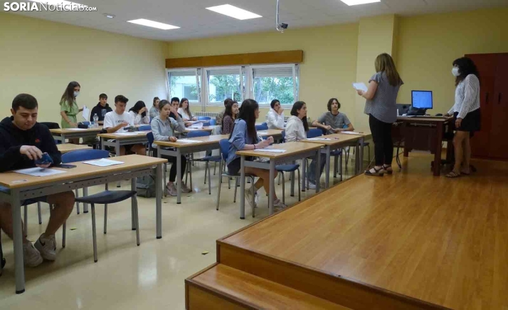 Un total de 462 alumnos de Soria se presentan a la EBAU a partir del miércoles