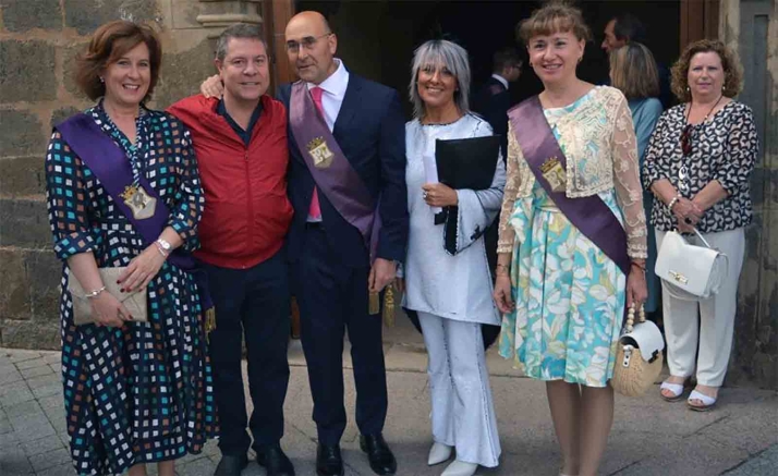 García Page, presidente en funciones de Castilla-La Mancha, discreto en las fiestas de Ágreda