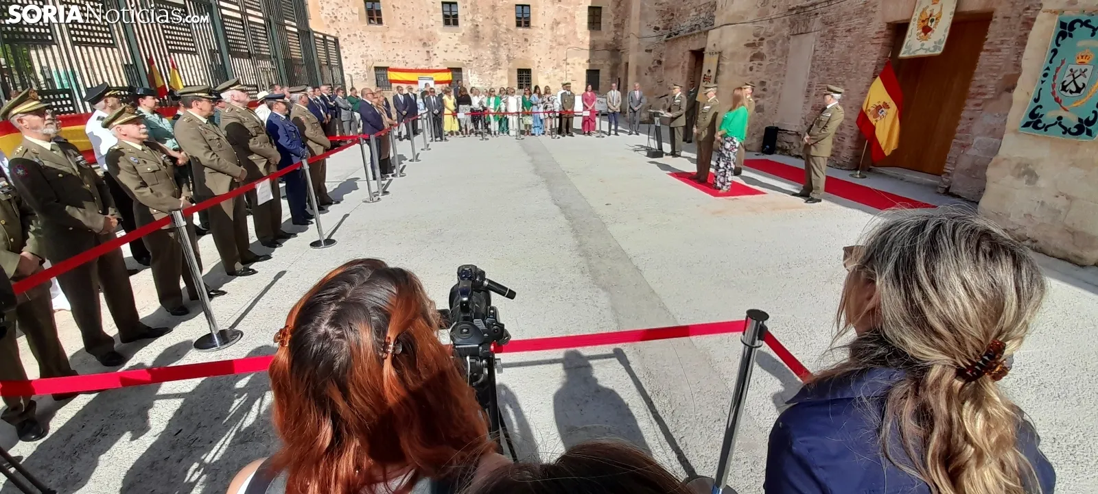 Una imagen de la toma de posesión este miércoles. /SN