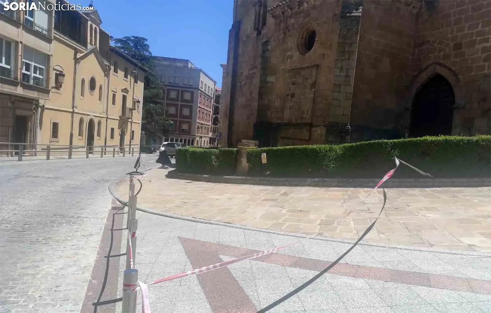 La zona, acordonada. /SN