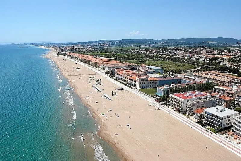 Playa de Comarruga, en Tarragona.