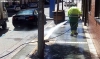 Un operario de la limpieza en una calle de Soria. /SN
