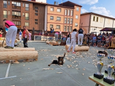 Concurso de corte de troncos en San Leonardo. /ASLDY