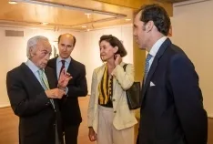 Una imagen de la apertura de la muestra este miércoles. /FDS