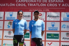 Foto 3 - Marina Muñoz y Kevin Tarek Viñuela ganan los Campeonatos de España de Triatlón Cross 2023 en Almazán