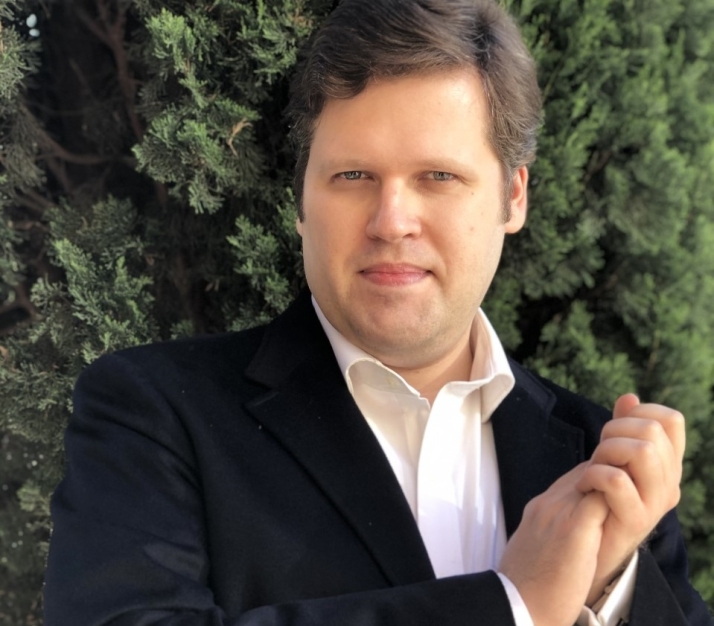 El afamado pianista ucraniano Andrey Yaroshinsky, hoy en Almazán