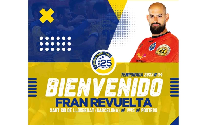 El BM Soria refuerza garantías en la puerta con Fran Revuelta