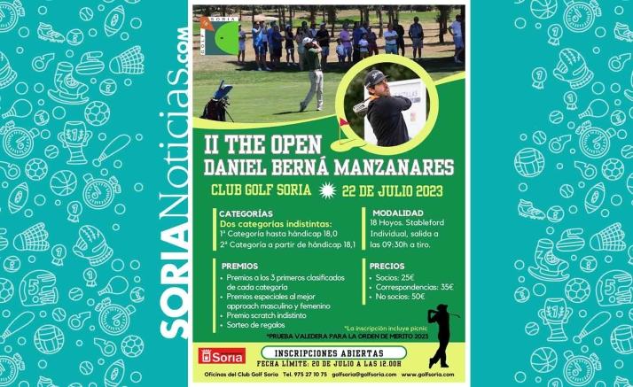 Abren las inscripciones para el II The Open Day Daniel Berná Manzanares