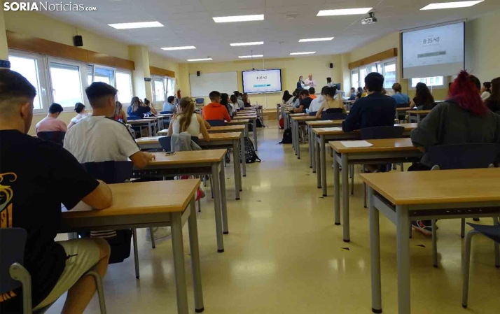 El 79,17 % de los estudiantes sorianos supera la prueba extraordinaria de la EBAU