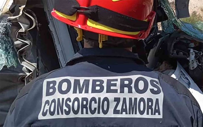 Tres heridos por un accidente en la N-122 en Zamora