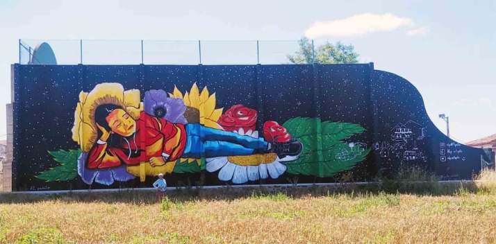 Matalebreras estrena el mural más grande de la provincia este viernes