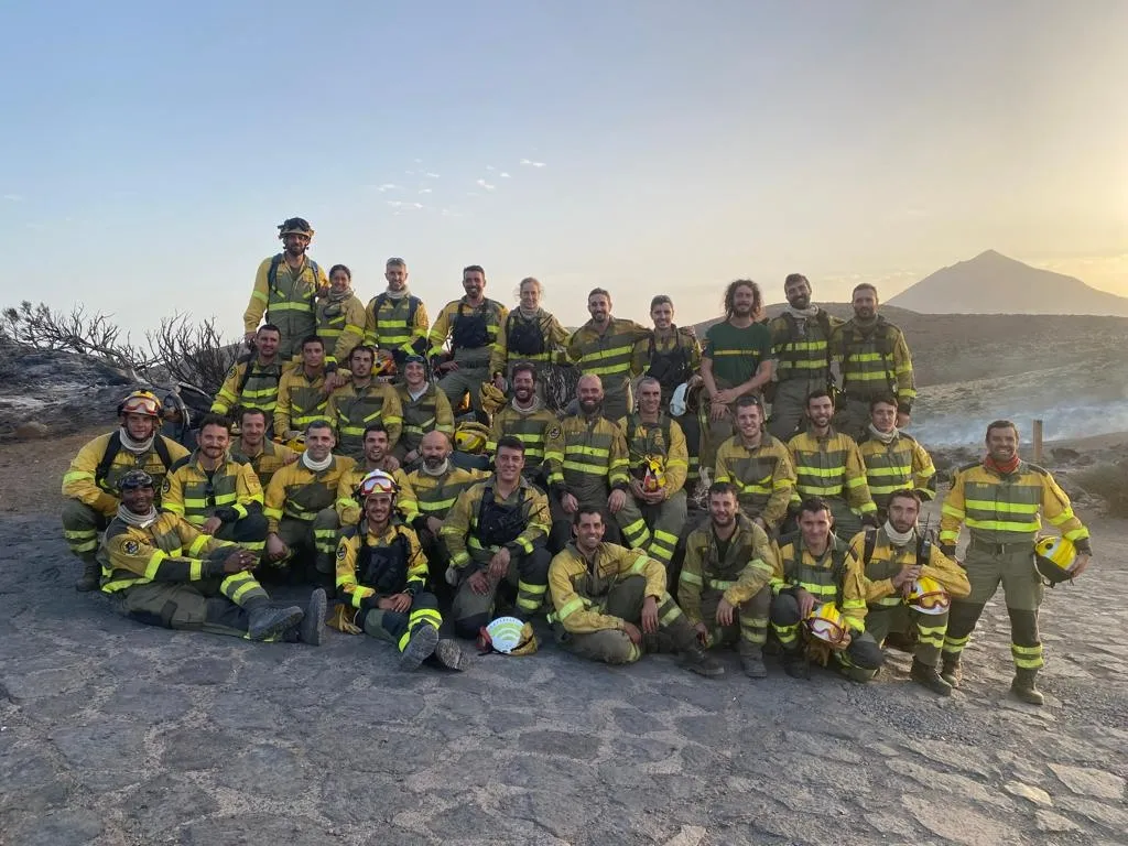 Foto 2 - La lucha contra el fuego en Tenerife: la BRIF de Lubia regresa a casa tras siete d&iacute;as de retos e incesable trabajo