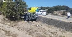Una imagen del siniestro con los servicos asistenciales. /SN