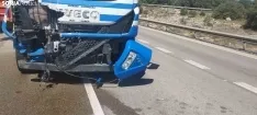 Estado del vehículo articulado implicado en el siniestro. /SN