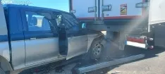 Accidente en la recta de Valdegeña en la N-122.
