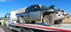 Accidente en la recta de Valdegeña en la N-122.
