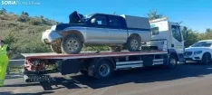 Accidente en la recta de Valdegeña en la N-122.