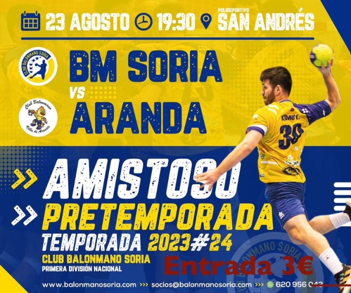 El BM Soria afronta su tercer duelo de pretemporada ante el Villa de Aranda