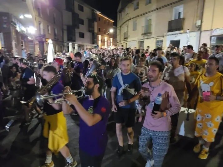 Pijamada 2023 en Arcos de Jalón. /Fran Álvarez