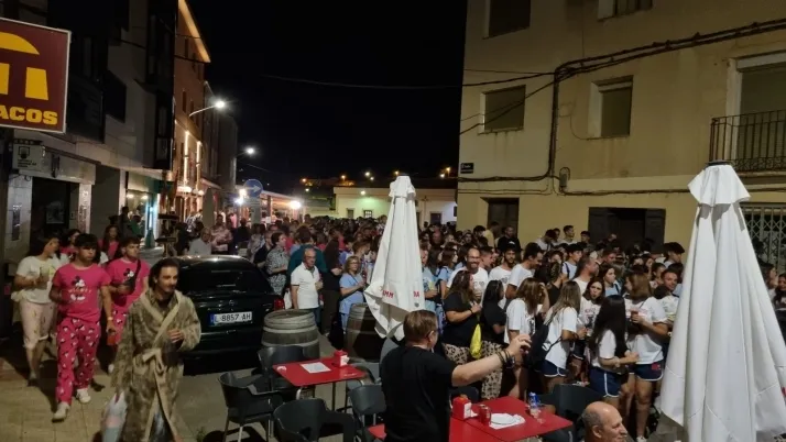 Pijamada 2023 en Arcos de Jalón. /Fran Álvarez