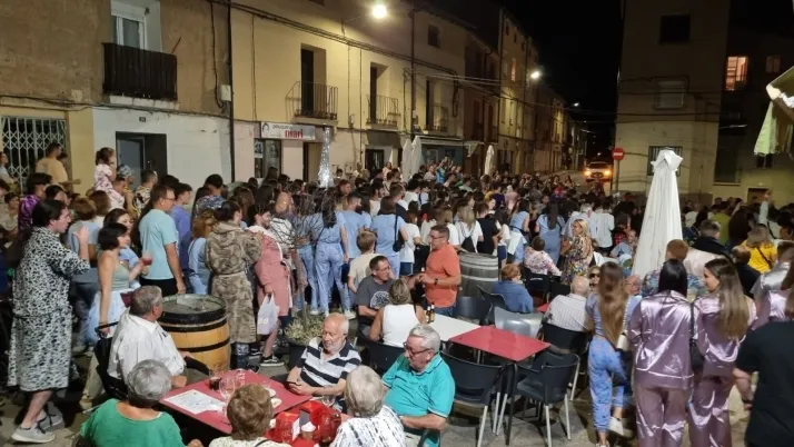 Pijamada 2023 en Arcos de Jalón. /Fran Álvarez