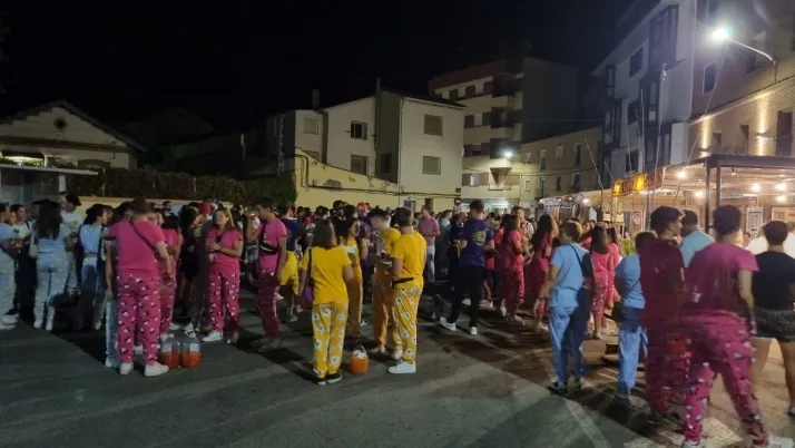 Pijamada 2023 en Arcos de Jalón. /Fran Álvarez