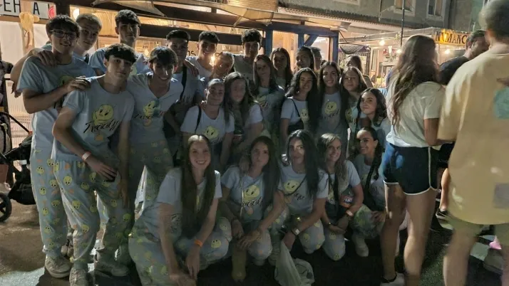 Pijamada 2023 en Arcos de Jalón. /Fran Álvarez
