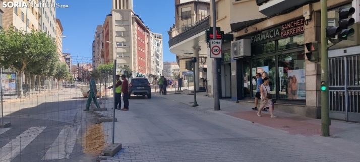 Obras Avenida de Navarra. 