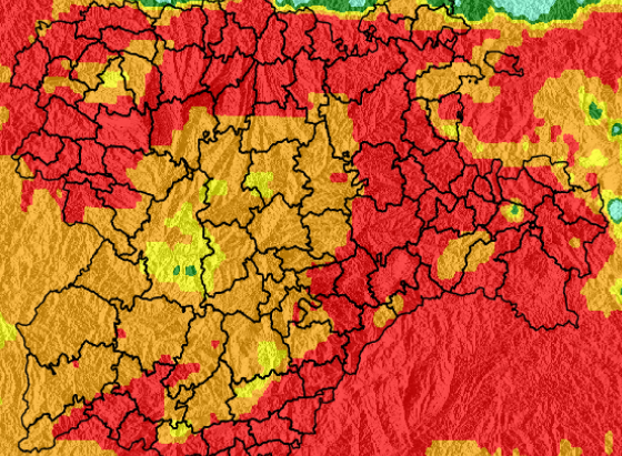 Solo un pequeño oasis soriano se salva del riesgo extremo de incendios