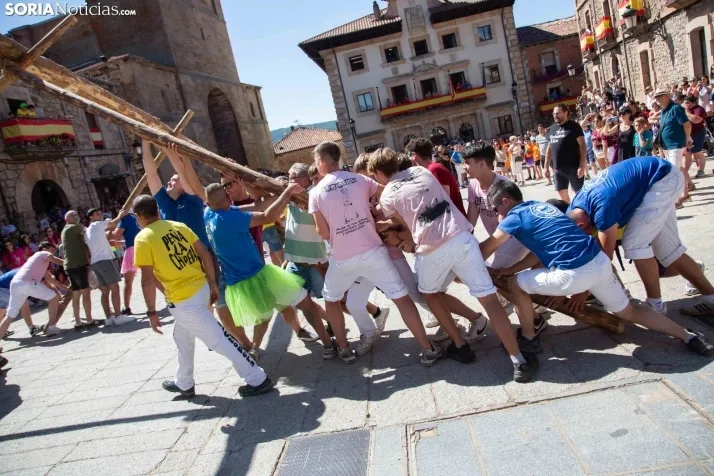 Vinuesa inicia sus fiestas con la Pingada del Mayo