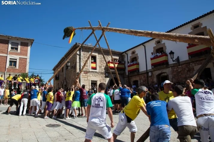 Vinuesa inicia sus fiestas con la Pingada del Mayo