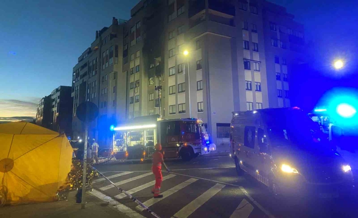 Ocho afectados en una explosión en Valladolid capital