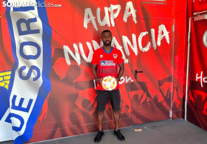 Diamanka no se pone límites en su regreso al Numancia y espera superar su nivel de 2019