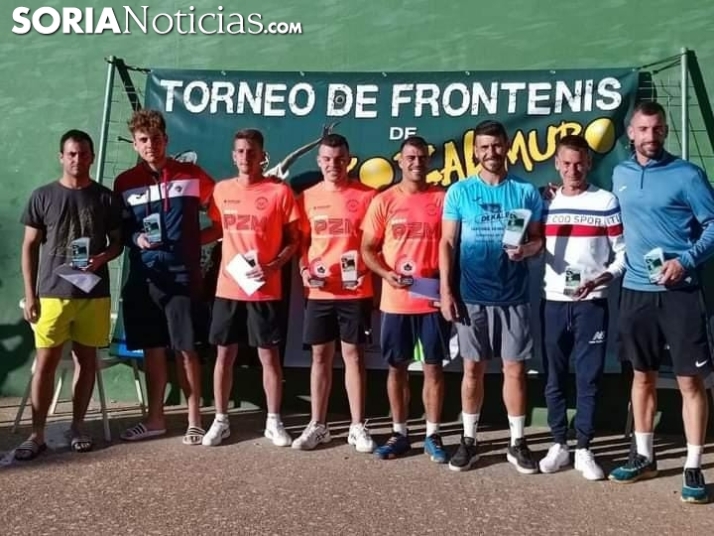 David Vinuesa y Julio S&aacute;nchez, campeones del XXXVII Torneo de Frontenis de Pozalmuro