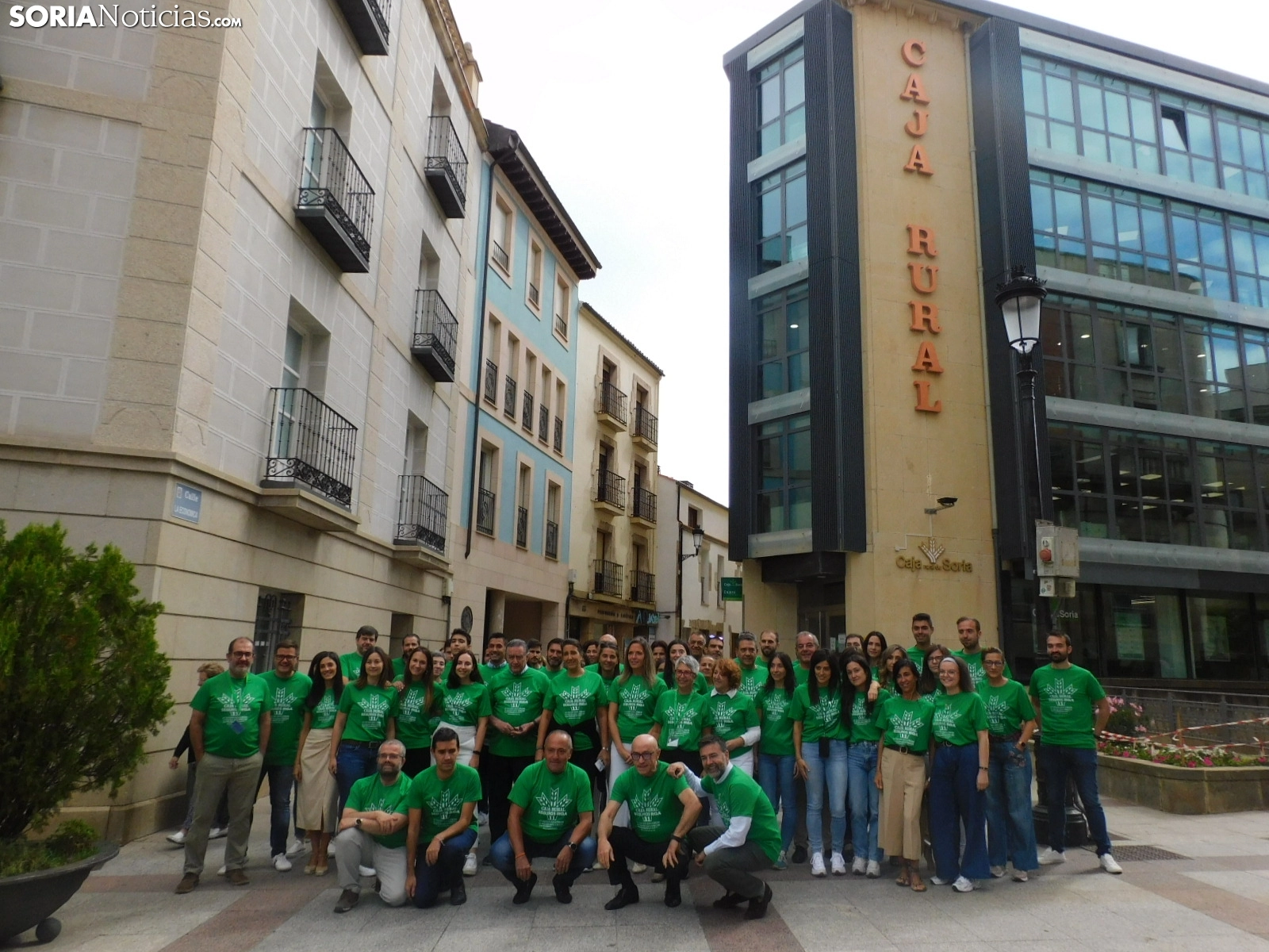 Caja Rural de Soria celebra su Día Solidario donando al Banco de Alimentos el 20% de las pólizas contratadas hoy