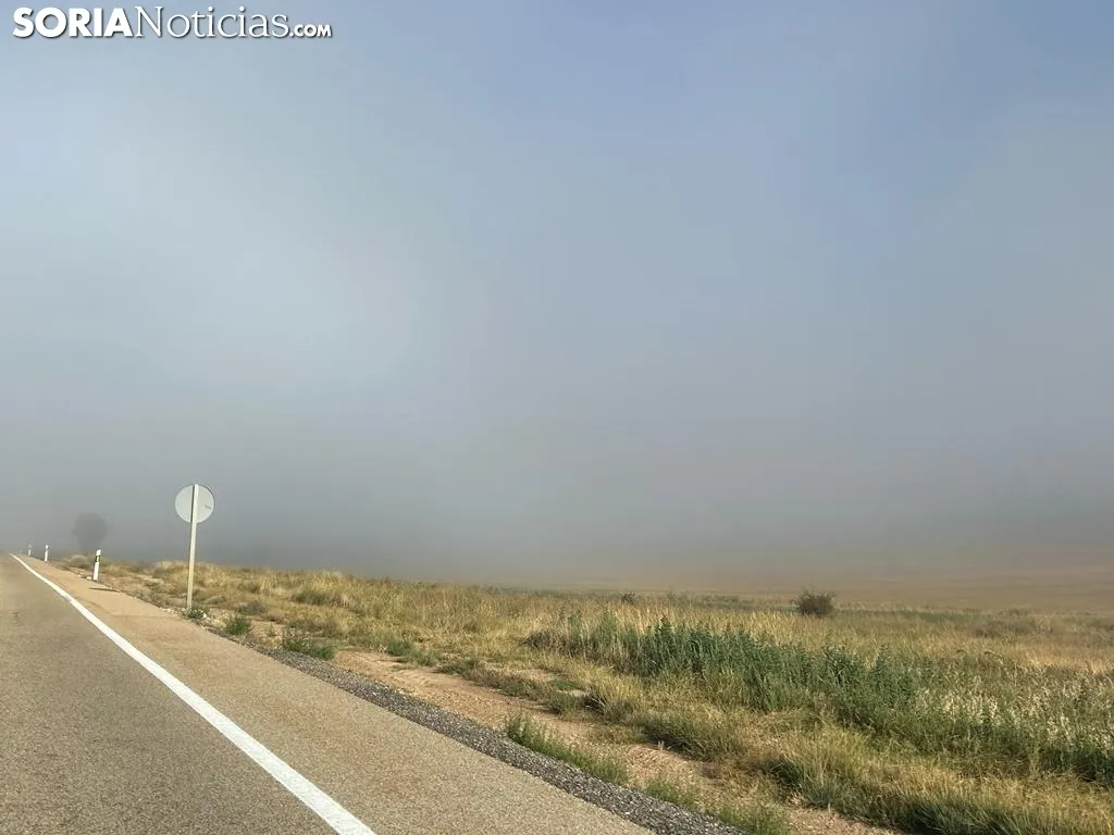 Foto 8 - Fotonoticia: La niebla se apodera del Puerto de la Bigornia a la entrada a Soria