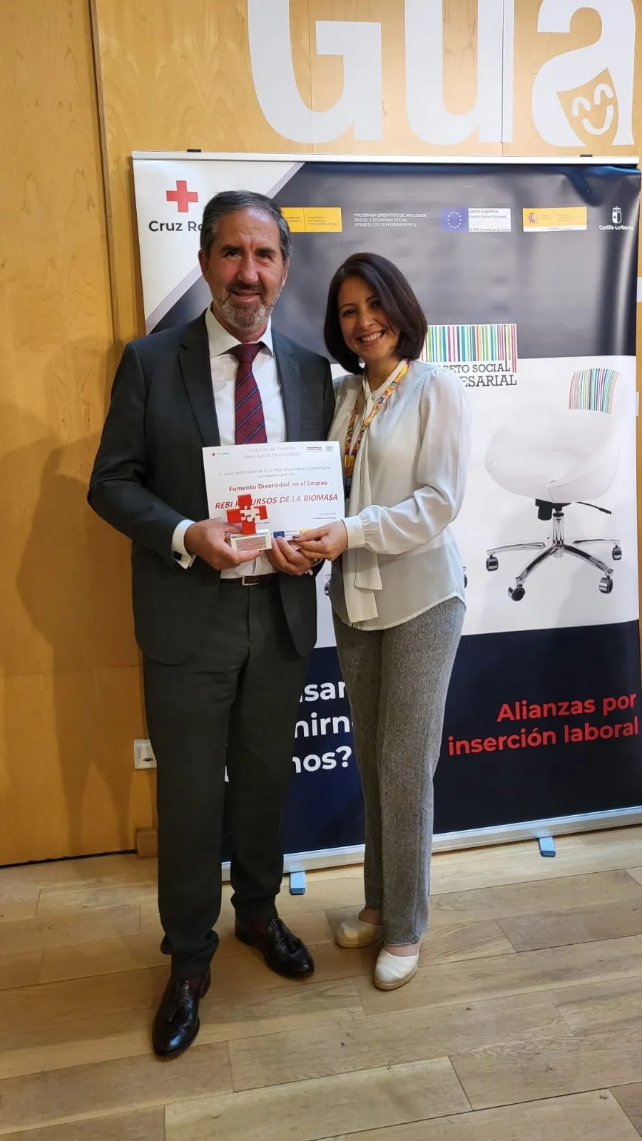 Foto 2 - La empresa soriana Rebi recibe el &lsquo;Premio al Fomento de la Diversidad en el Empleo&rsquo; de Cruz Roja Guadalajara