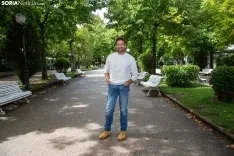 Miguel Ángel Tobías, en Soria. María Ferrer