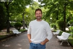 Miguel Ángel Tobías, en Soria. María Ferrer