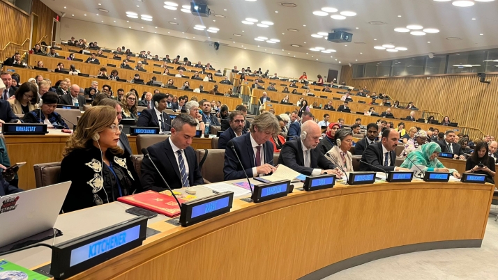 Carlos Martínez defiende la palabra de Soria en el Foro de Gobiernos Locales de la ONU en Nueva York