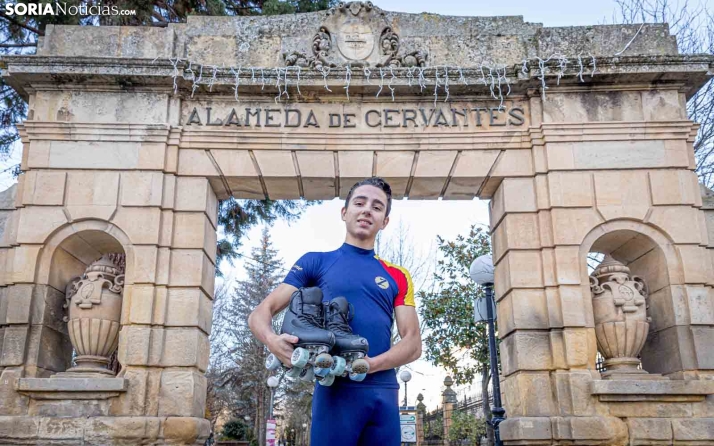 Héctor Díez, preparado para el Mundial de patinaje en Colombia