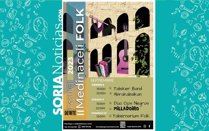 Milladoiro abirá el festival Medinaceli Folk, el próximo fin de semana