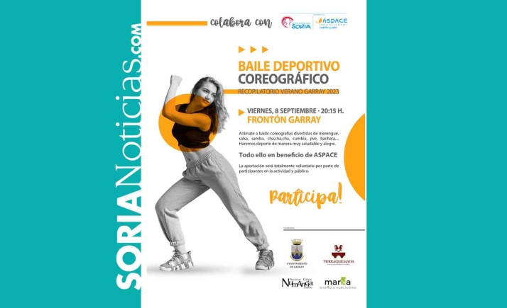 Coreografías benéficas en Garray este viernes